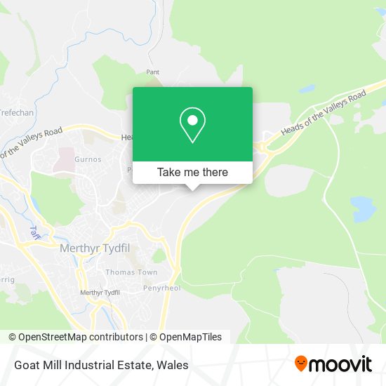 Goat Mill Industrial Estate map