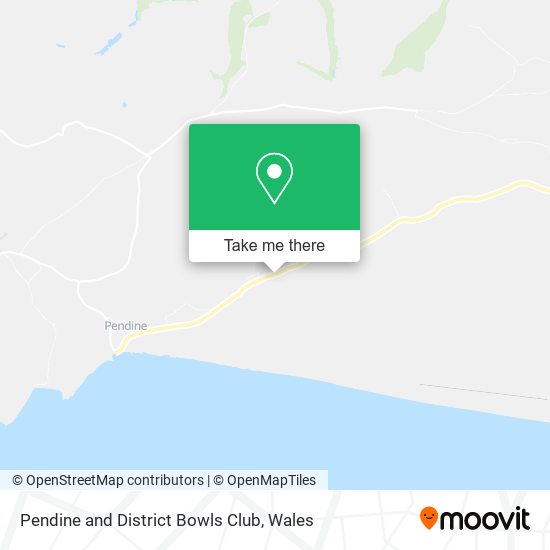 Pendine and District Bowls Club map