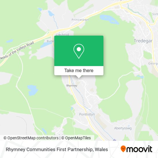 Rhymney Communities First Partnership map
