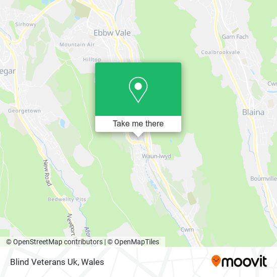 Blind Veterans Uk map