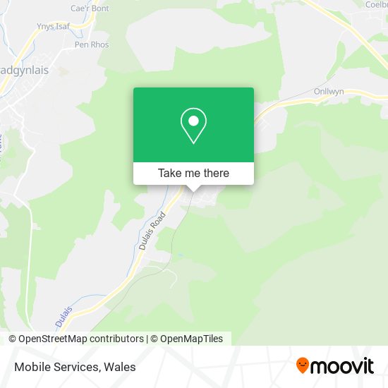 Mobile Services map