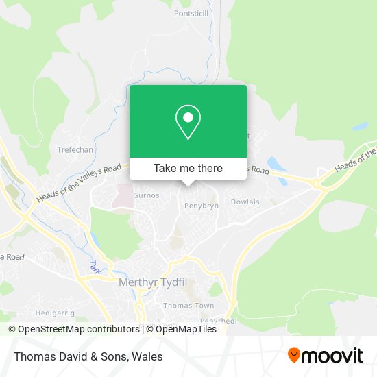 Thomas David & Sons map