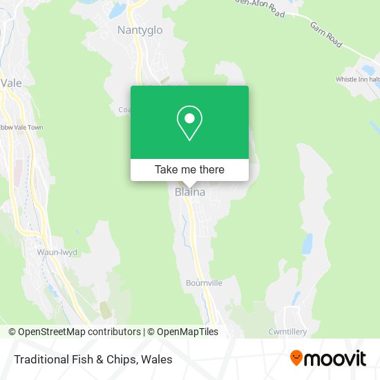 Traditional Fish & Chips map