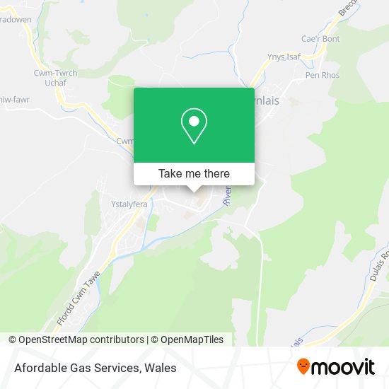 Afordable Gas Services map