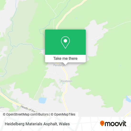 Heidelberg Materials Asphalt map