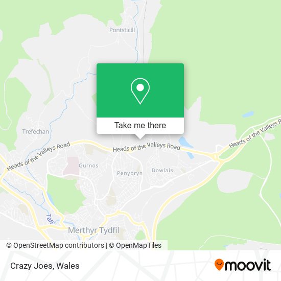 Crazy Joes map