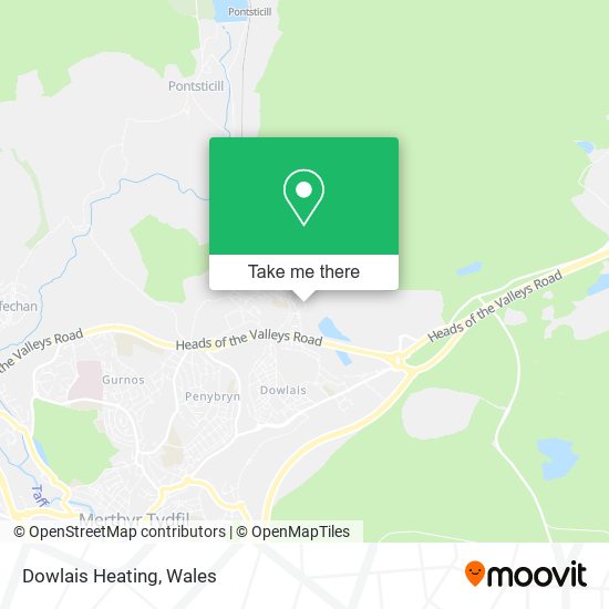Dowlais Heating map