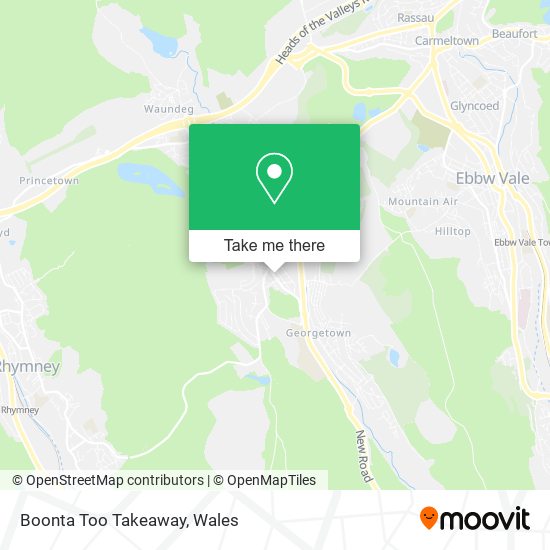 Boonta Too Takeaway map
