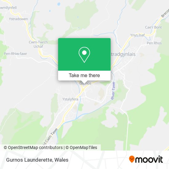 Gurnos Launderette map