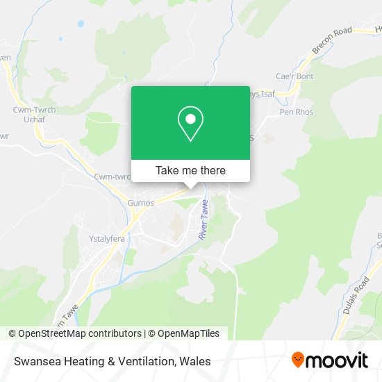 Swansea Heating & Ventilation map