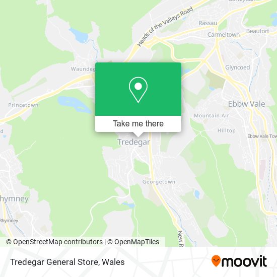 Tredegar General Store map