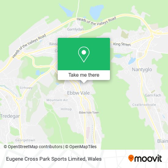 Eugene Cross Park Sports Limited map