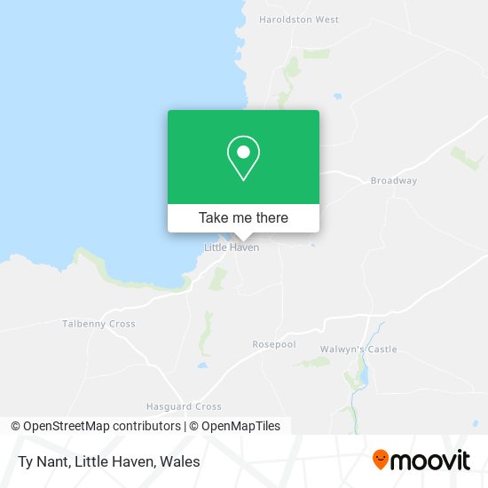 Ty Nant, Little Haven map