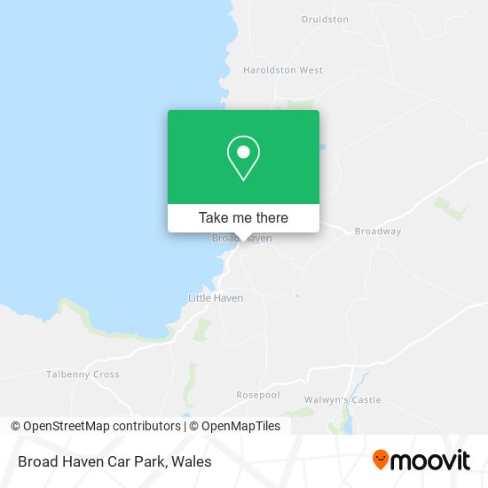 Broad Haven Car Park map