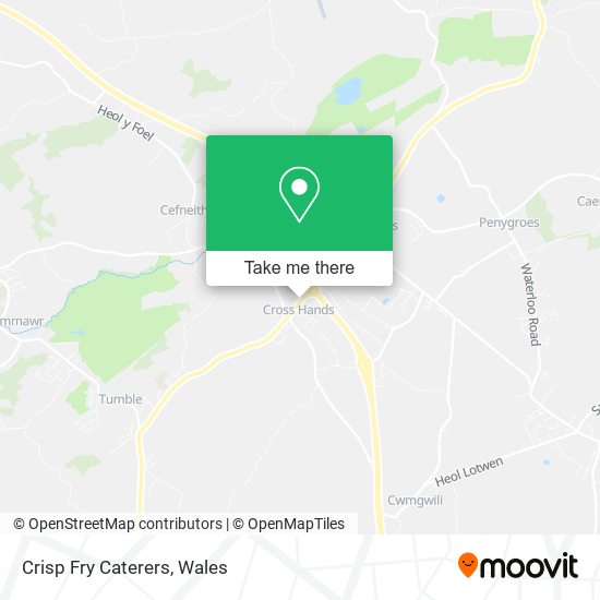 Crisp Fry Caterers map