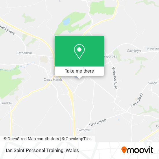 Ian Saint Personal Training map