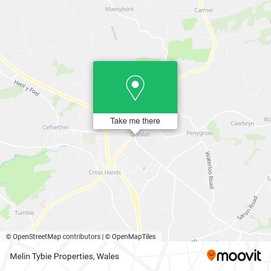 Melin Tybie Properties map