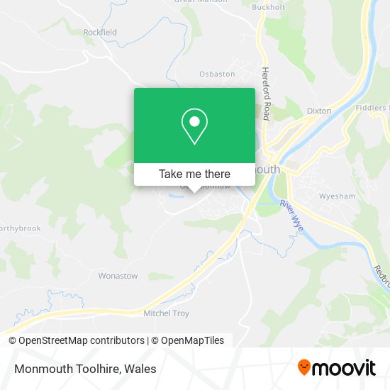 Monmouth Toolhire map