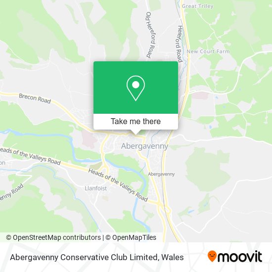 Abergavenny Conservative Club Limited map