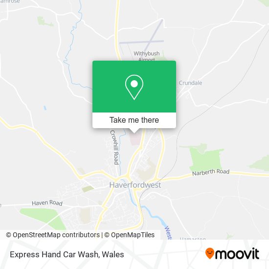Express Hand Car Wash map
