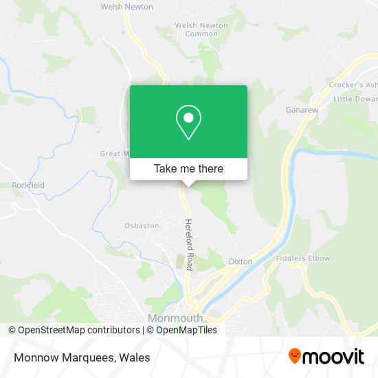 Monnow Marquees map