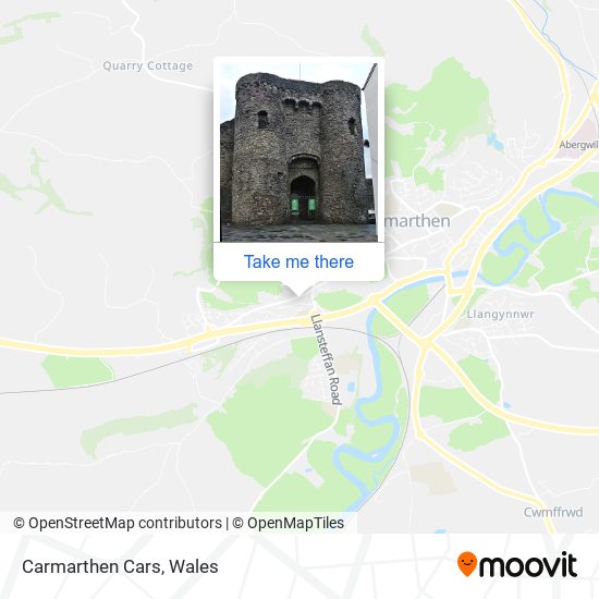 Carmarthen Cars map