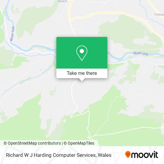 Richard W J Harding Computer Services map