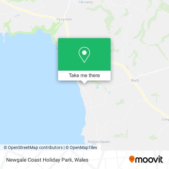 Newgale Coast Holiday Park map