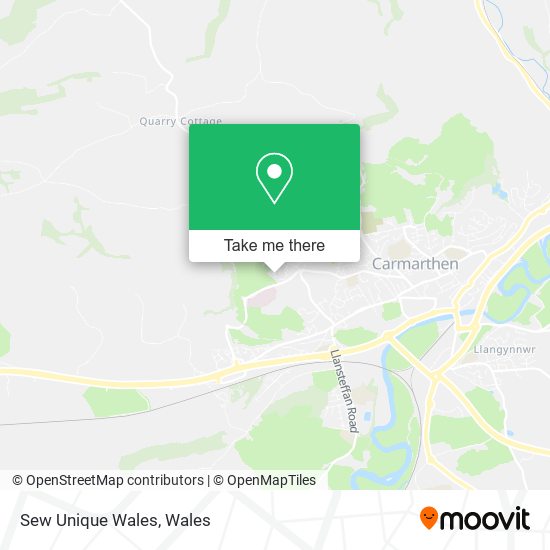 Sew Unique Wales map