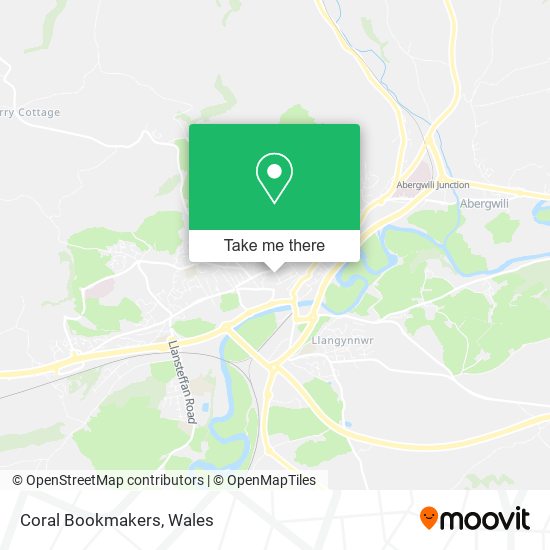 Coral Bookmakers map