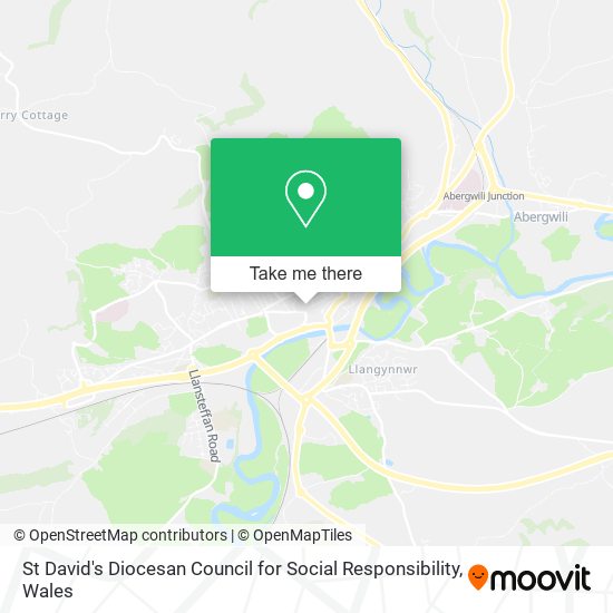 St David's Diocesan Council for Social Responsibility map