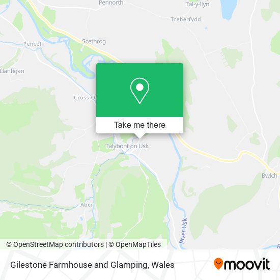 Gilestone Farmhouse and Glamping map