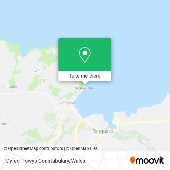 Dyfed-Powys Constabulary map