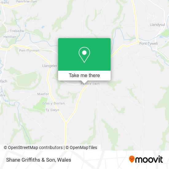 Shane Griffiths & Son map