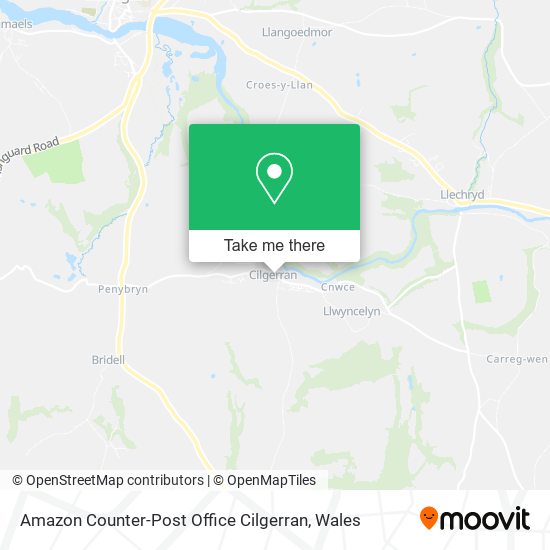 Amazon Counter-Post Office Cilgerran map