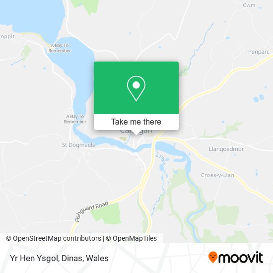 Yr Hen Ysgol, Dinas map