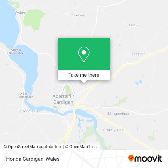 Honda Cardigan map