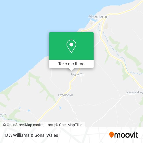 D A Williams & Sons map