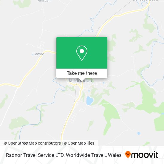 Radnor Travel Service LTD. Worldwide Travel. map