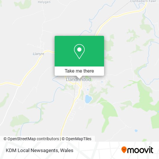 KDM Local Newsagents map