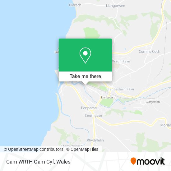 Cam WRTH Gam Cyf map