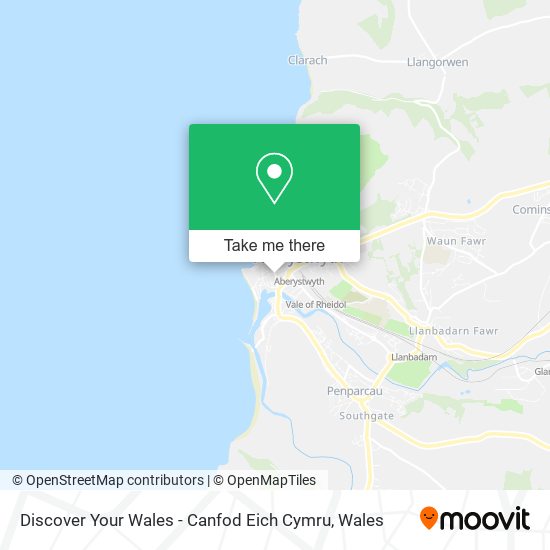 Discover Your Wales - Canfod Eich Cymru map