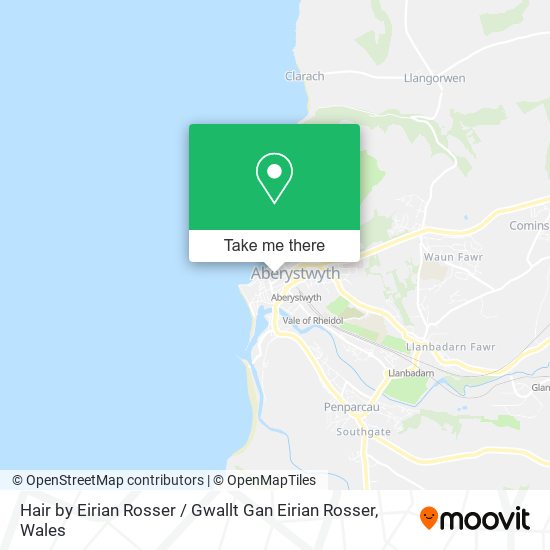 Hair by Eirian Rosser / Gwallt Gan Eirian Rosser map