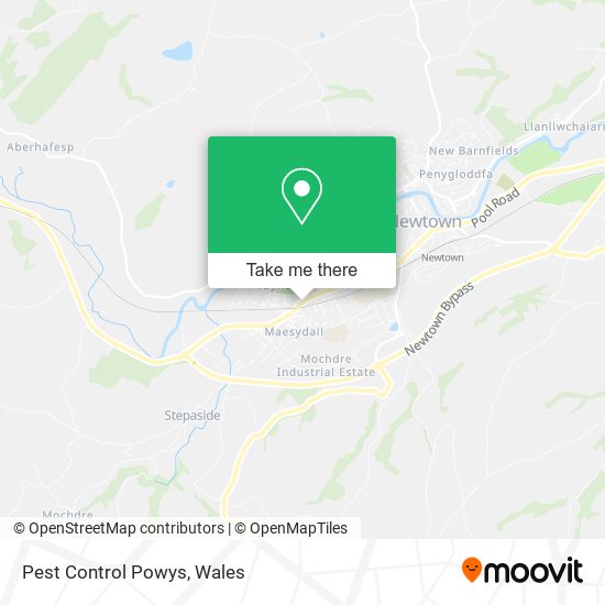 Pest Control Powys map