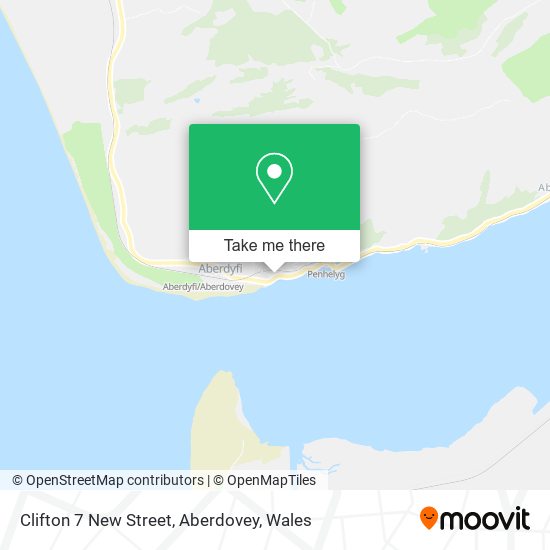 Clifton 7 New Street, Aberdovey map