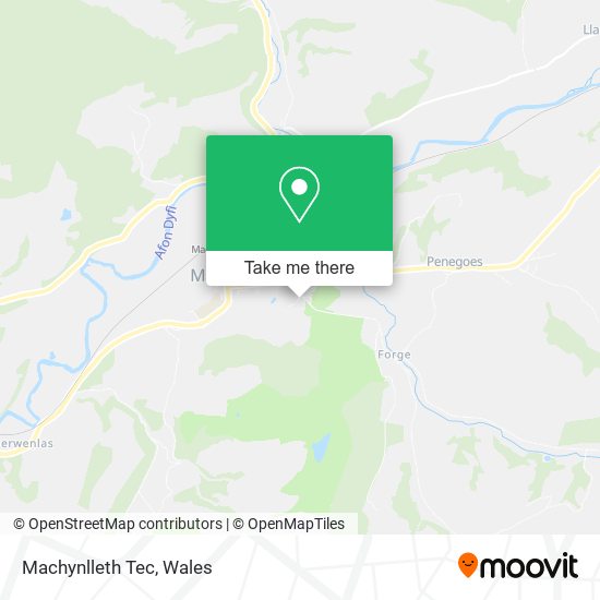 Machynlleth Tec map