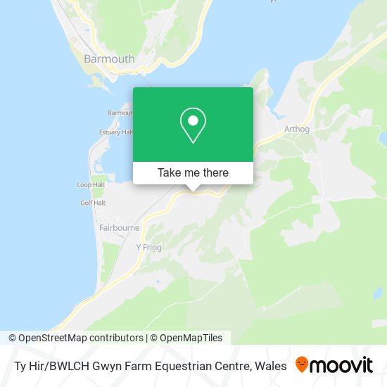 Ty Hir / BWLCH Gwyn Farm Equestrian Centre map
