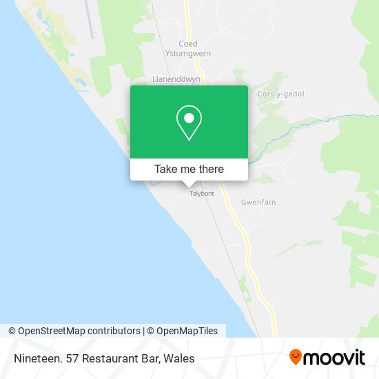 Nineteen. 57 Restaurant Bar map