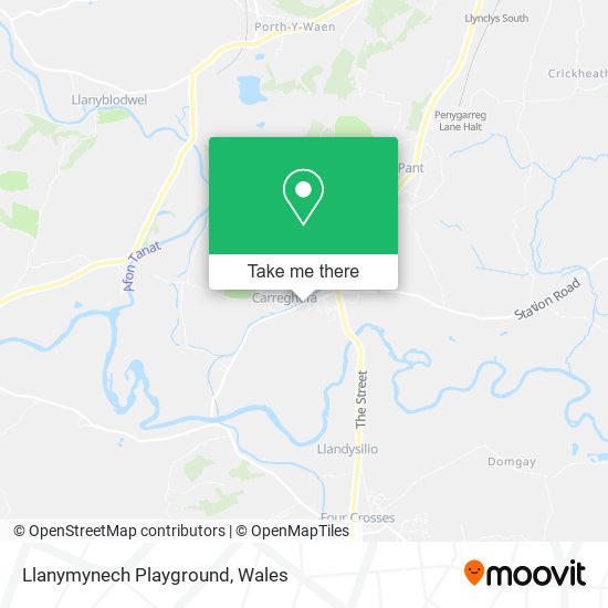 Llanymynech Playground map