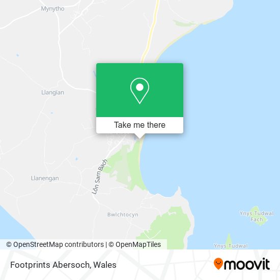 Footprints Abersoch map